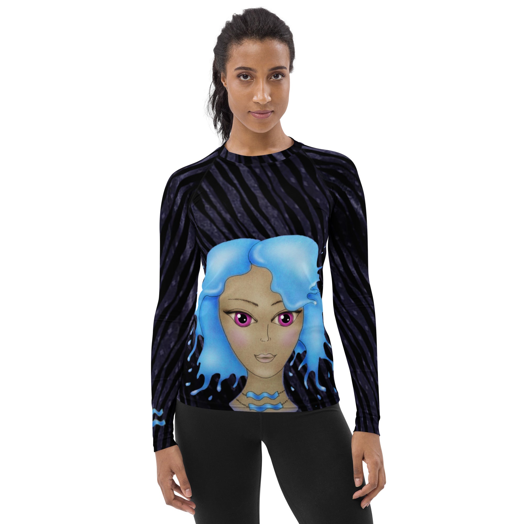 aquarius-exercise-gym-top-rashguard-runningtop-dance-top-cosmic-yoga-wickedyo3